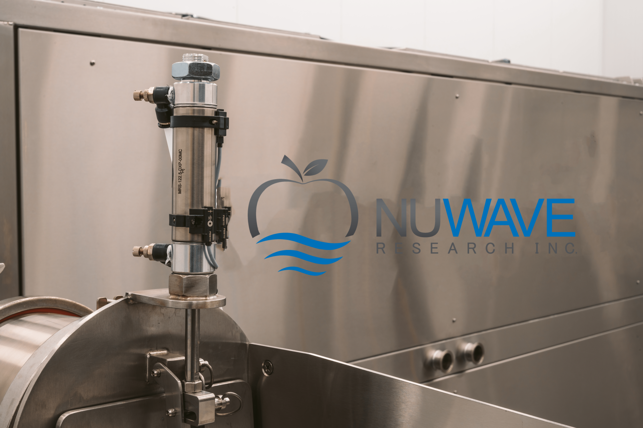 Industrial Microwave System with NuWave Research Logo