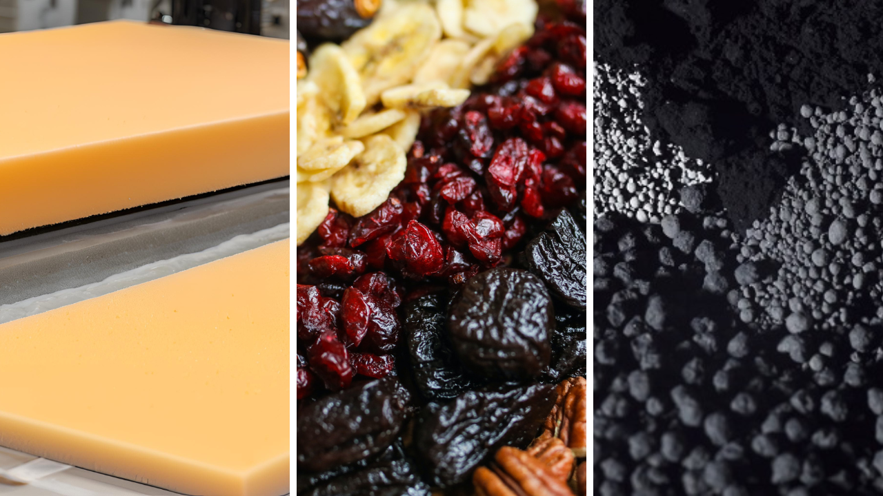 Industrial microwave processing conditions often differs between material types.